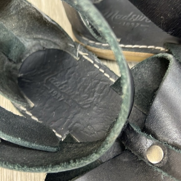 ๐2/$25 ๐ Madewell Black Leather Rowan Gladiator Sandals - Picture 5 of 7